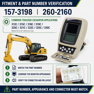 XAVORNIK 157-3198 260-2160 Monitor for CAT 312C 315C 318C 319C 320C 321C 322C 325C 330C Excavator product image 3