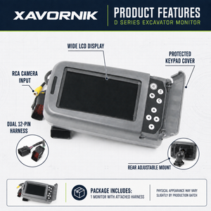 XAVORNIK 20R-9083 244-1716 260-2193 Monitor for CAT Caterpillar 323D 324D 325D 330D product image 5