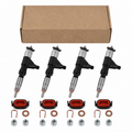4 Pack Fuel Injectors 095000-6320 095000-6321 RE546783 DZ100211 for John Deere 120D 130G 310J 4045