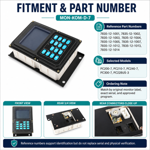 7835-12-1001 Programmed Excavator Monitor