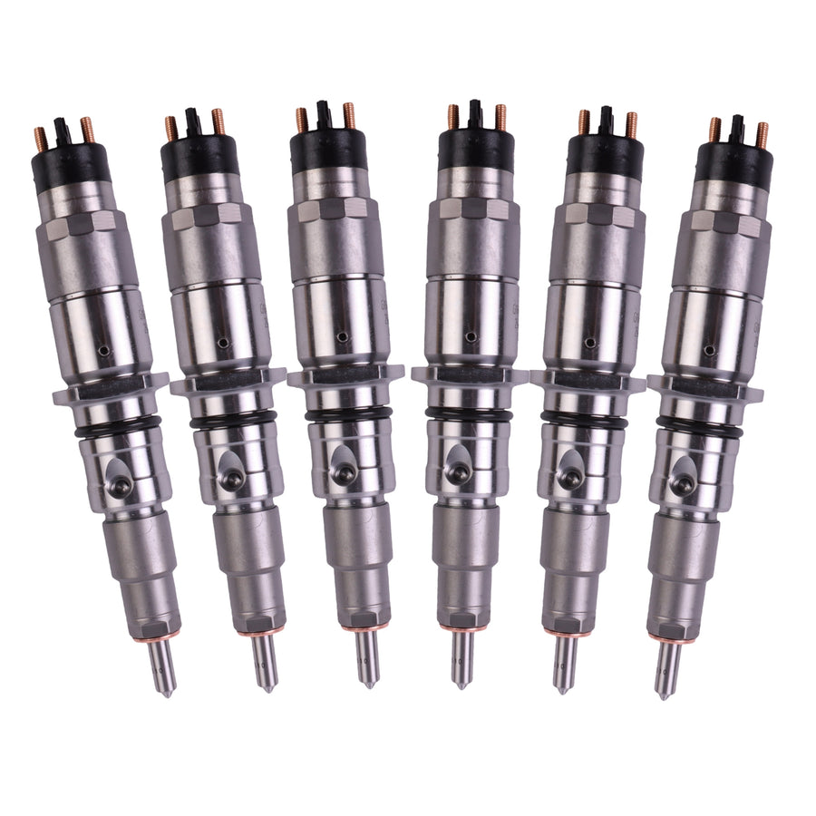 6 Pack Fuel Injector Set 0445120059 0445120231 6754-11-3011 5263262 3976372 4945969 for Cummins QSB6.7 and Komatsu SAA6D107E-1