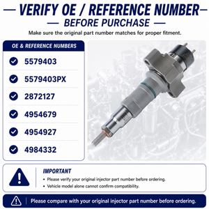 6PCS Fuel Injector Set 5579403 2872127 4954679 4954927 4984332 Compatible with Cummins ISC ISL 8.9L XPI Diesel Applications product image 2