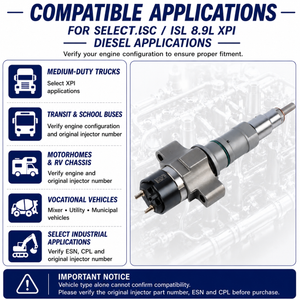 6PCS Fuel Injector Set 5579403 2872127 4954679 4954927 4984332 Compatible with Cummins ISC ISL 8.9L XPI Diesel Applications product image 4