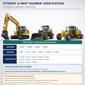 Programmed E-ECU Controller Unit 60100000 VOE60100000 for VOLVO Excavators Graders Loaders product image 5