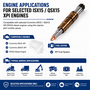 6PCS Fuel Injector and Tube Set 2872405 5579417 for Cummins ISX15 QSX15 product image 4